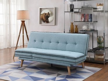 BB Blue Sofa Futon