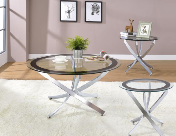 Bezel 3-pc Coffee Table Set