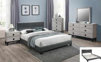 Cool Grey Bed