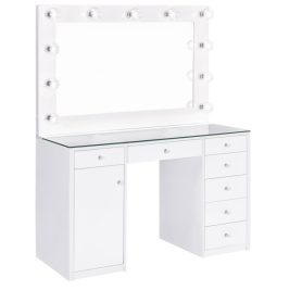 Glamour White Vanity Set