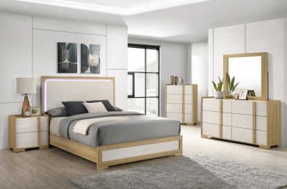 Modern LED Panel Bedroom Set