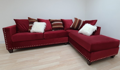 Red Glamour Sectional