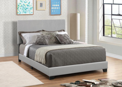 Stuart Upholstered Grey Bed