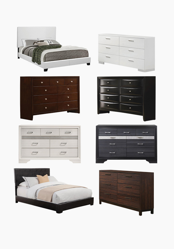 beds and dressers